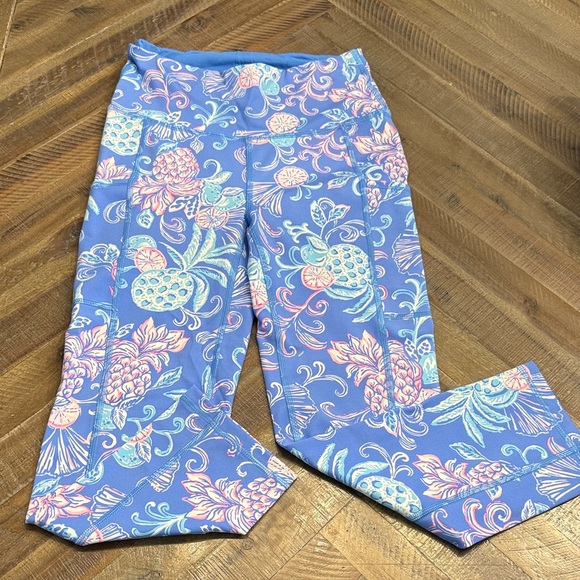 Lilly Pulitzer Pants - Lilly Pulitzer Luxletic Floral Blue Leggings